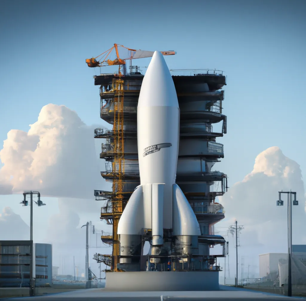 Rocket construction site. Startup Ecosystem Builder.